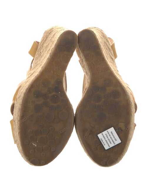 Jimmy Choo Patent Leather Braided Accents Espadrilles