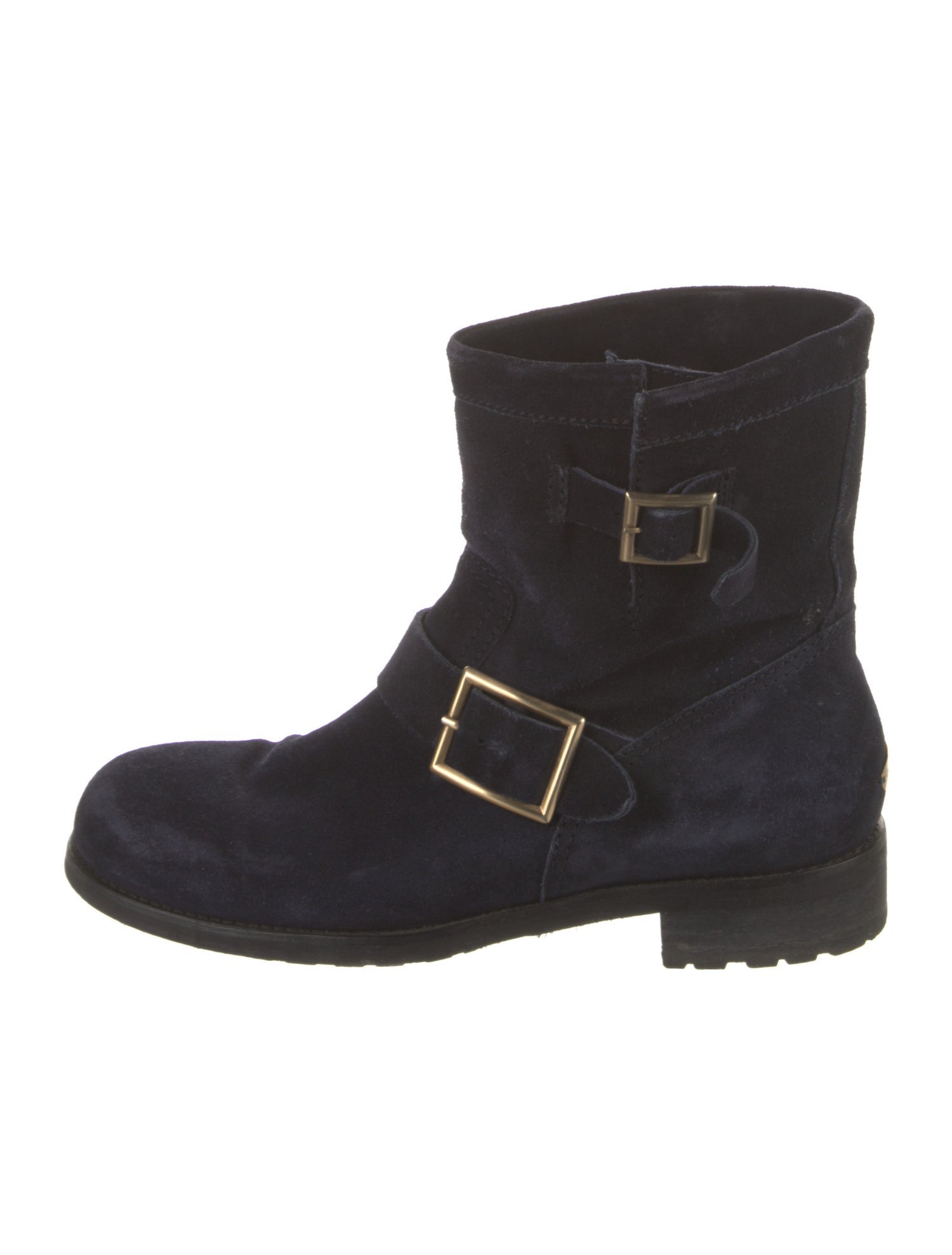 Jimmy Choo Suede Moto Boots