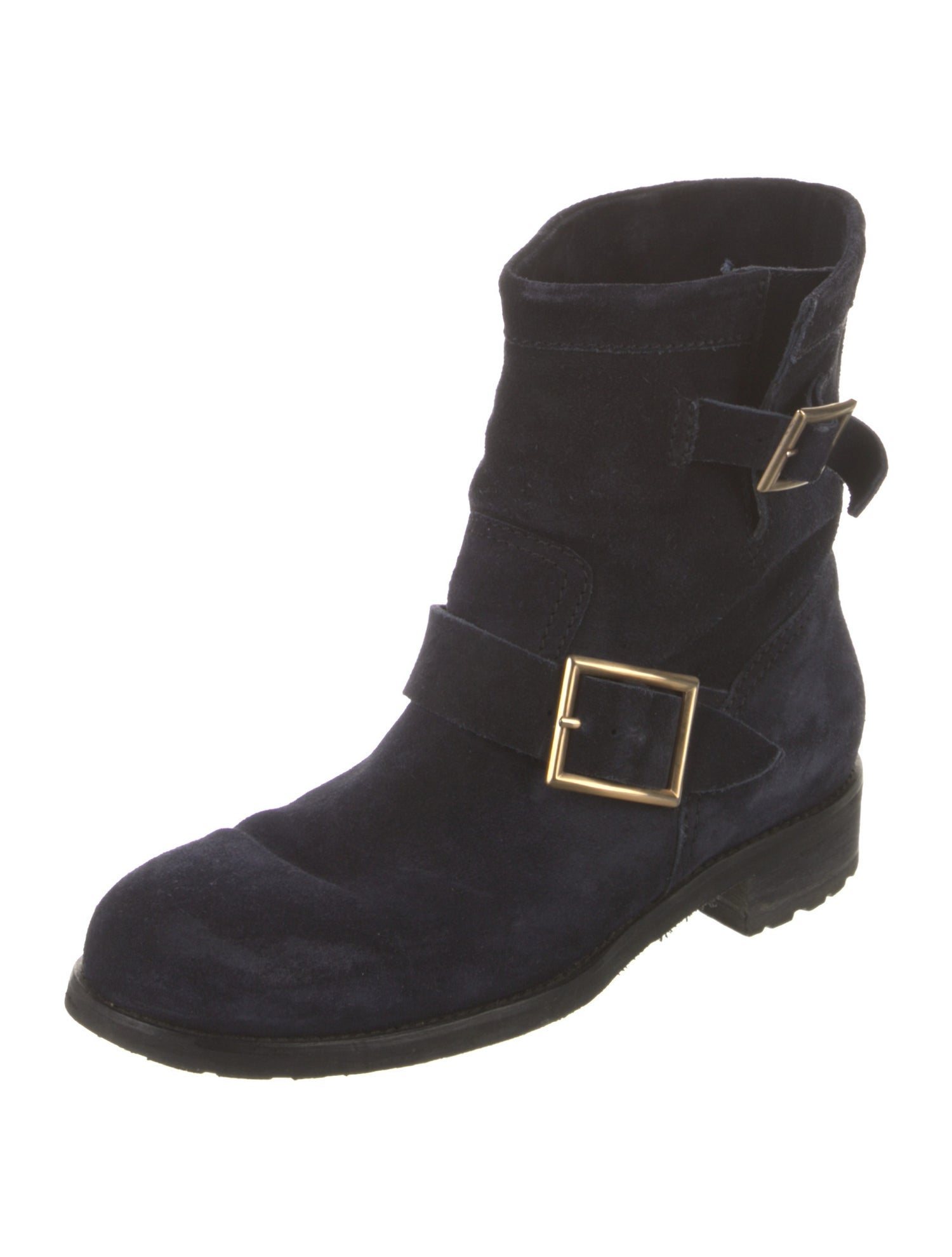 Jimmy Choo Suede Moto Boots