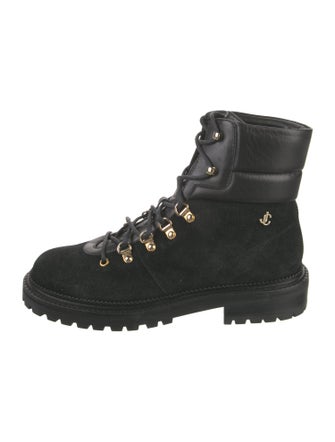 Jimmy Choo Suede Combat Boots