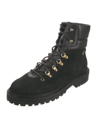 Jimmy Choo Suede Combat Boots