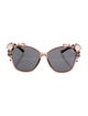 Jimmy Choo Wayfarer Tinted Sunglasses