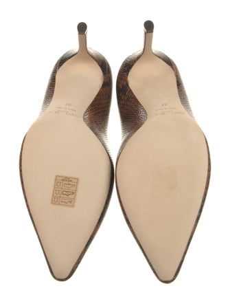 Jimmy Choo Romy Embossed Leather Pumps