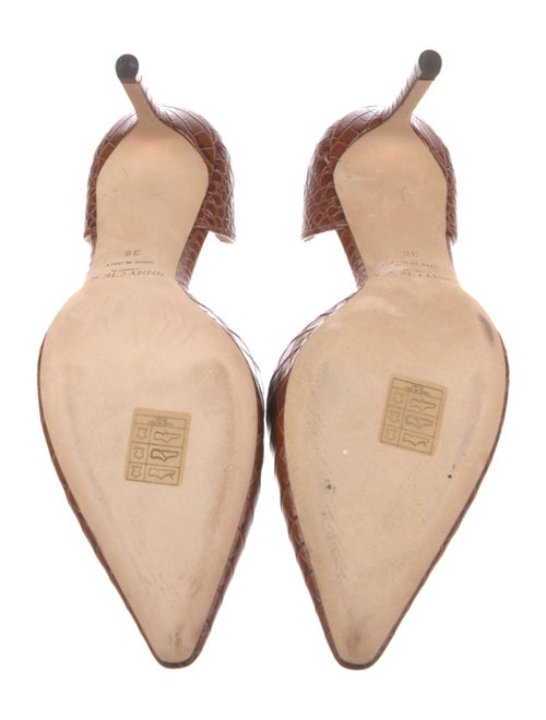 Jimmy Choo Embossed Leather D'Orsay Pumps