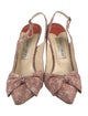 Jimmy Choo Printed Bow Accents Slingback Pumps