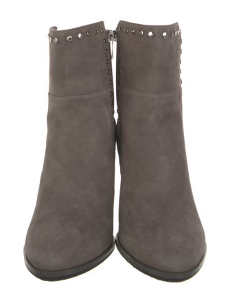 Jimmy Choo Suede Studded Accents Boots