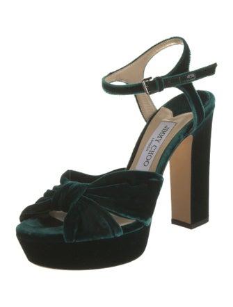 Jimmy Choo Velvet Pumps