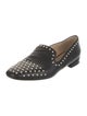 Jimmy Choo Leather Studded Accents Loafers