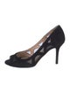 Jimmy Choo Suede Mesh Accents Pumps