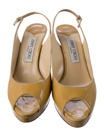 Jimmy Choo Patent Leather Slingback Pumps