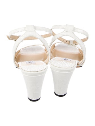 Jimmy Choo Embossed Leather Sandals