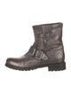 Jimmy Choo Leather Moto Boots