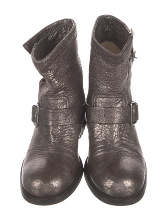 Jimmy Choo Leather Moto Boots