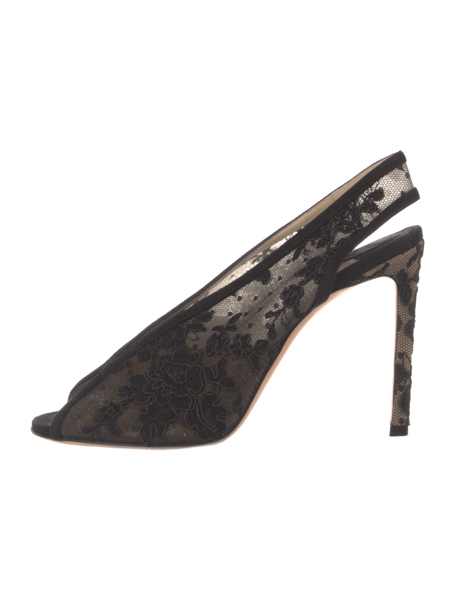 Jimmy Choo Lace Animal Print Slingback Pumps