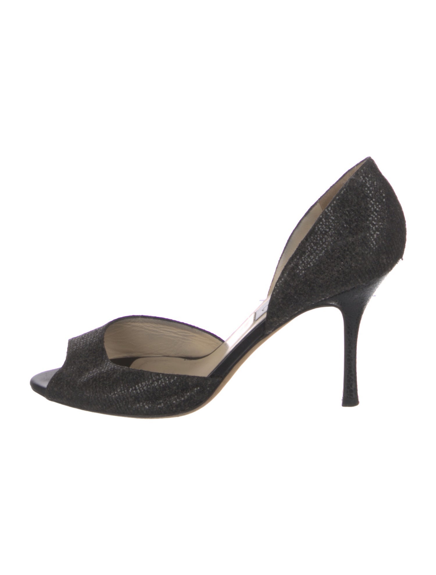 Jimmy Choo Glitter Glitter Accents D'Orsay Pumps