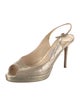 Jimmy Choo Glitter Glitter Accents Slingback Sandals