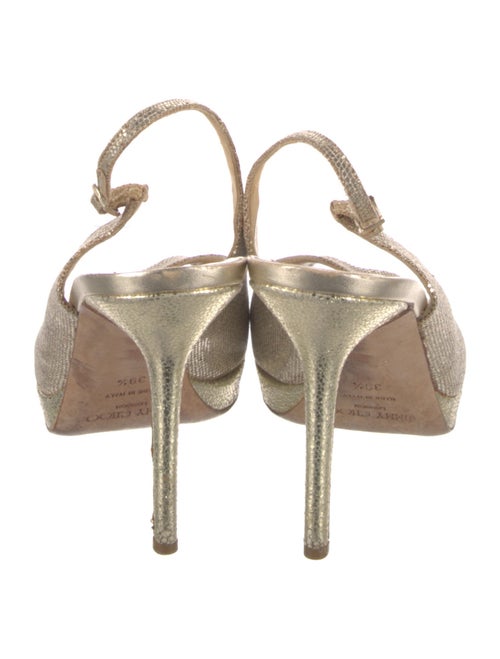 Jimmy Choo Glitter Glitter Accents Slingback Sandals