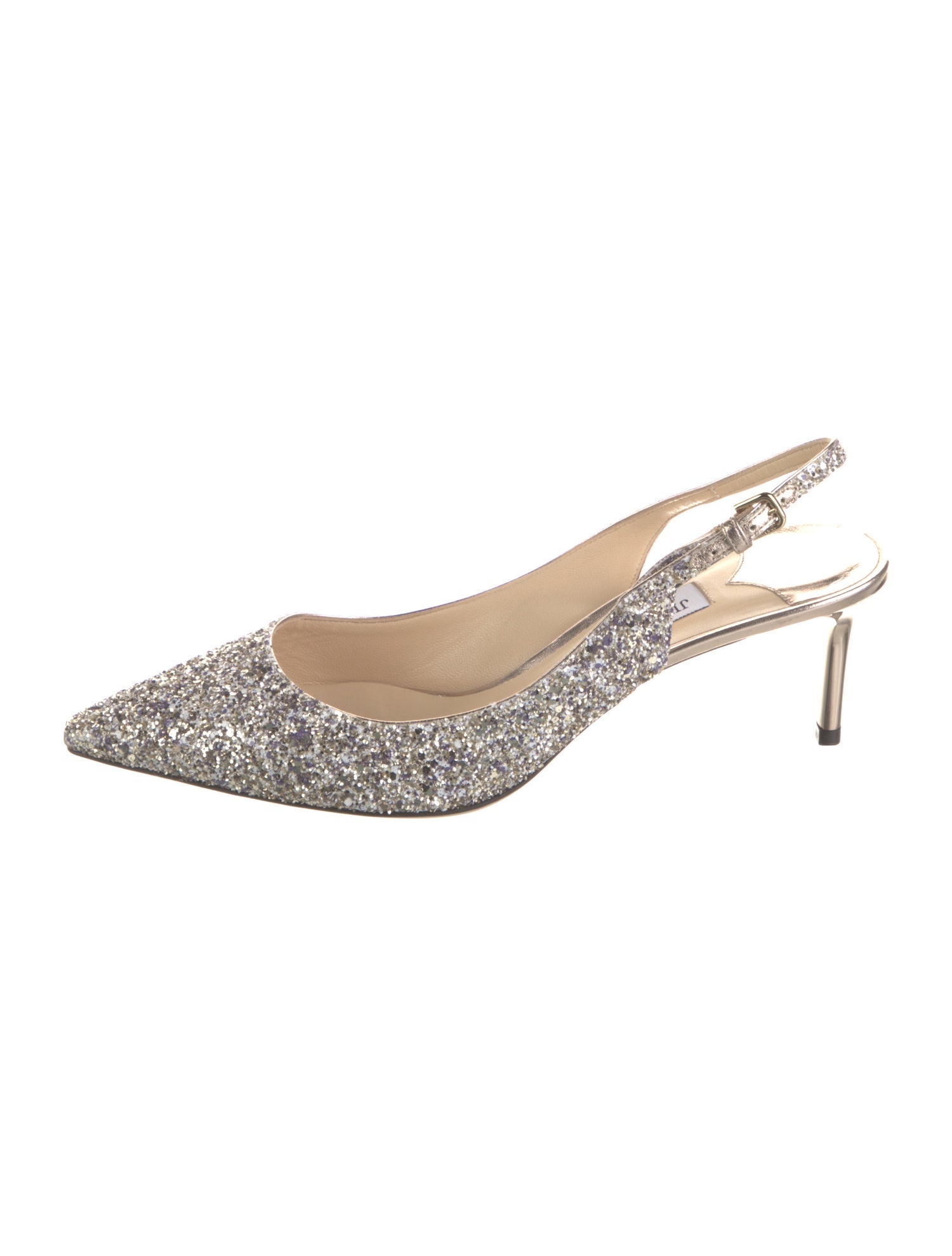 Jimmy Choo Glitter Slingback Pumps