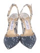 Jimmy Choo Denim Printed D'Orsay Pumps