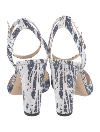 Jimmy Choo Denim Printed D'Orsay Pumps