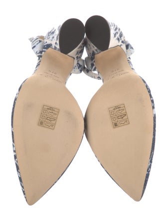 Jimmy Choo Denim Printed D'Orsay Pumps