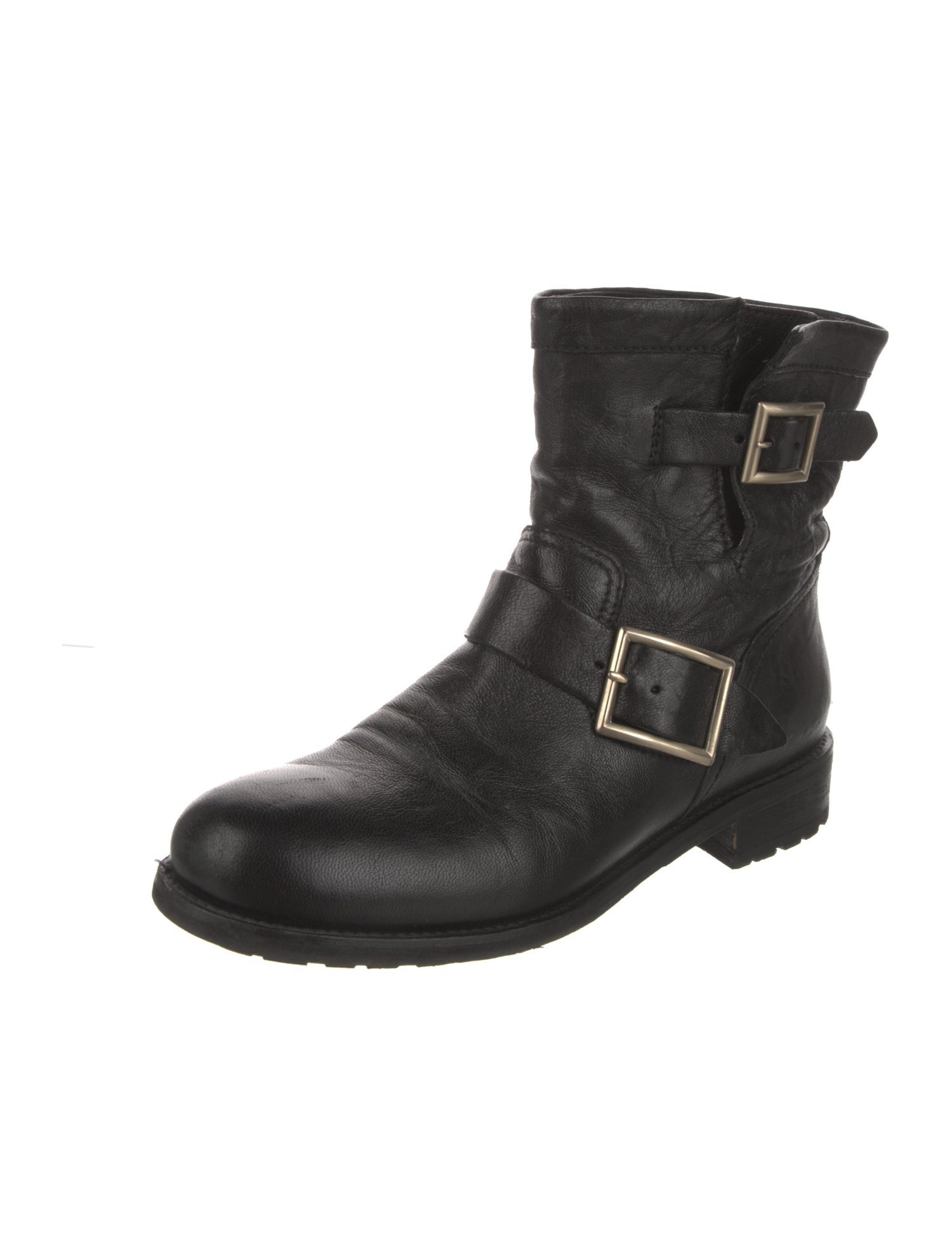 Jimmy Choo Leather Moto Boots