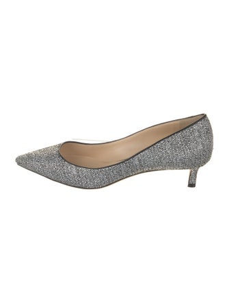 Jimmy Choo Tweed Tweed Pattern Pumps