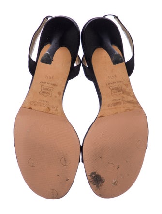 Jimmy Choo Satin Slingback Sandals