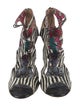 Jimmy Choo Glitter Animal Print Sandals