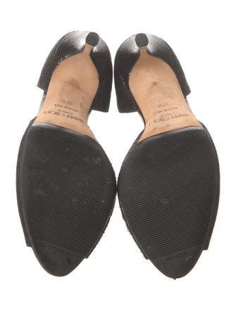 Jimmy Choo Glitter Glitter Accents D'Orsay Pumps