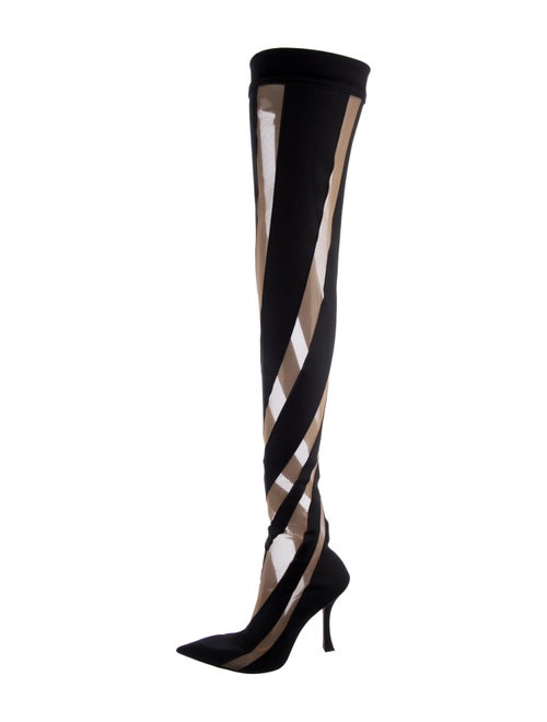 Jimmy Choo x Mugler Mesh Sock Boots