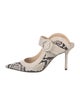 Jimmy Choo Leather Animal Print Slingback Pumps