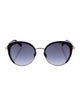 Jimmy Choo Round Gradient Sunglasses