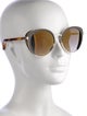 Jimmy Choo Round Gradient Sunglasses