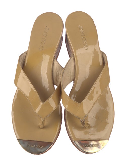 Jimmy Choo Patent Leather Slides