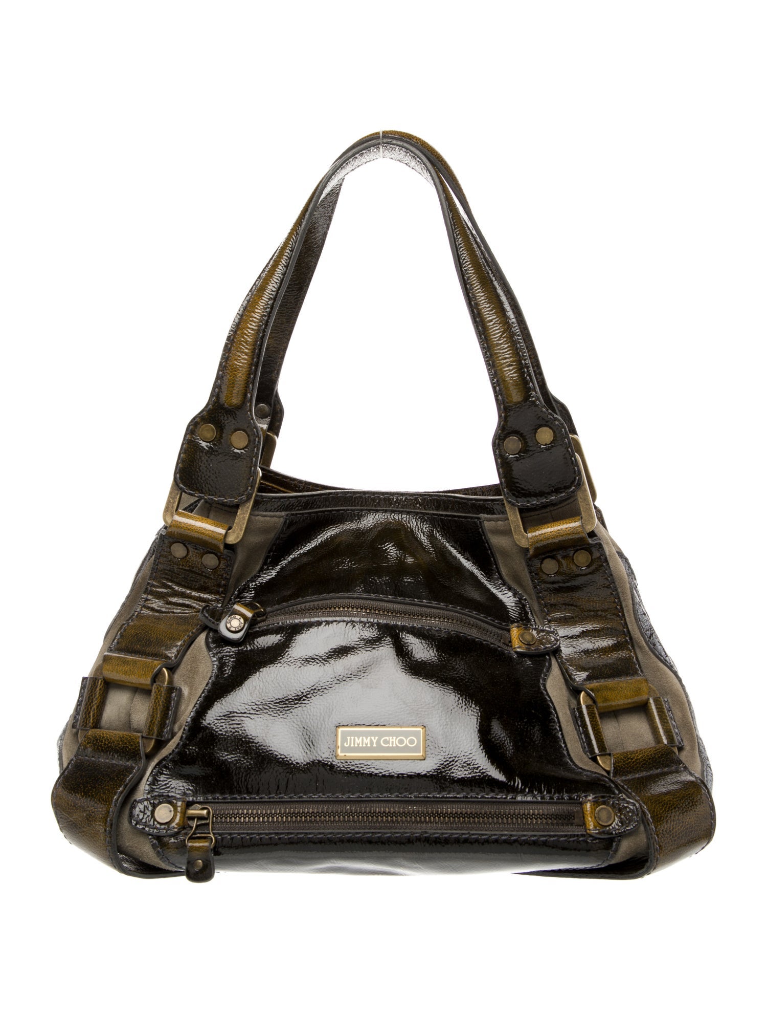 Jimmy Choo Patent Leather Top Handle Bag