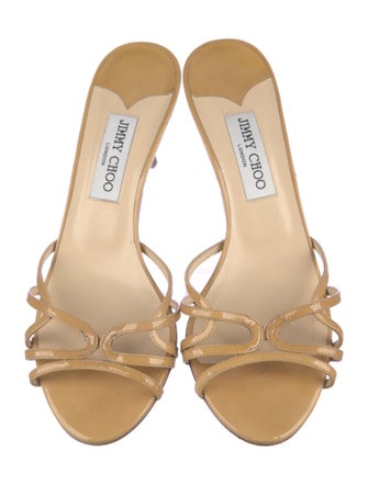 Jimmy Choo Patent Leather Slides