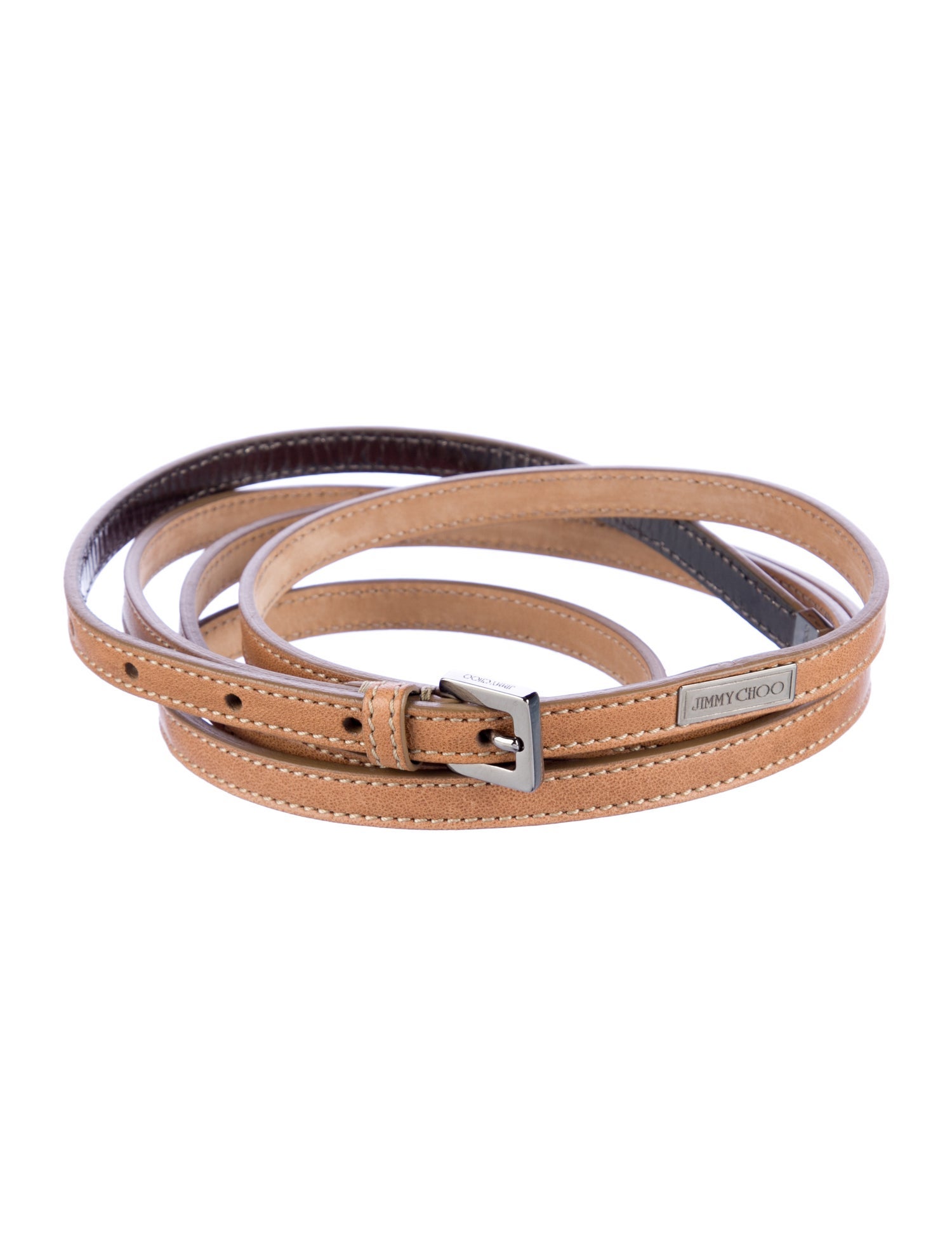 Jimmy Choo Skinny Leather Belt