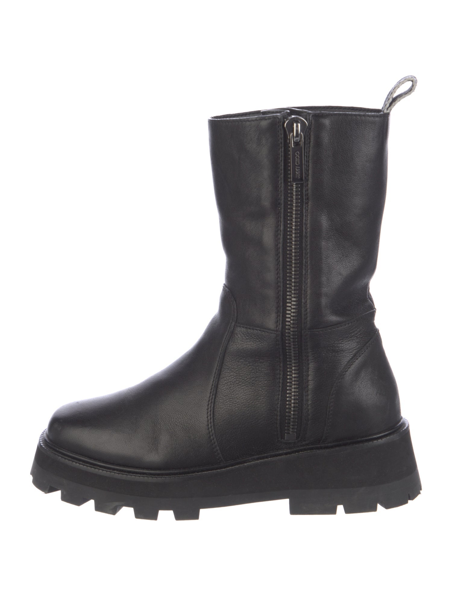 Jimmy Choo Leather Moto Boots