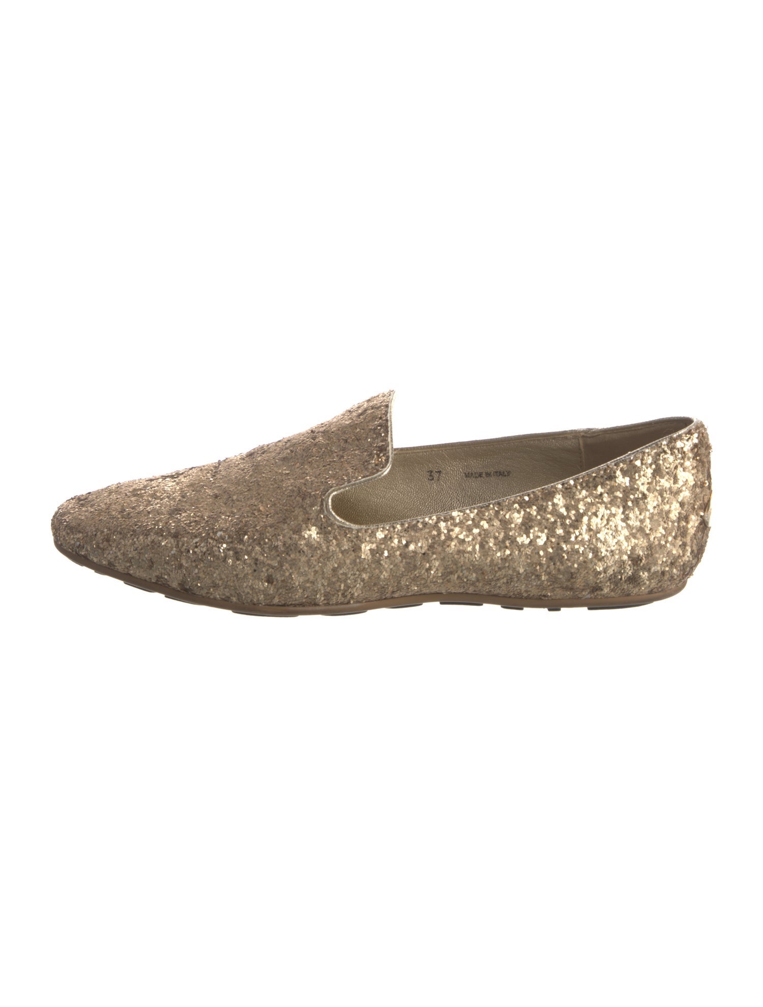 Jimmy Choo Glitter Glitter Accents Loafers