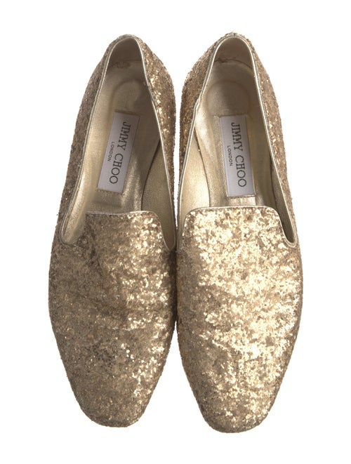 Jimmy Choo Glitter Glitter Accents Loafers