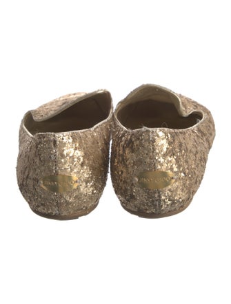 Jimmy Choo Glitter Glitter Accents Loafers