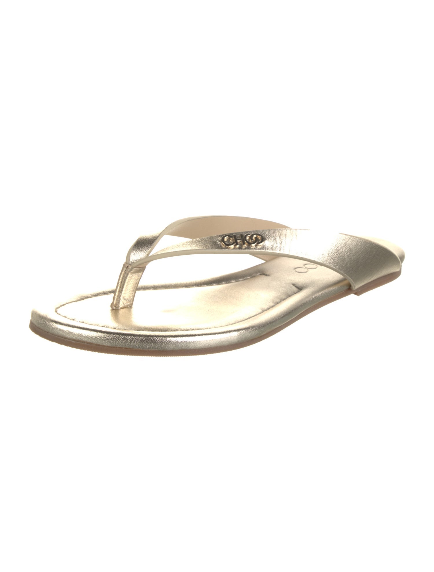 Jimmy Choo Leather Flip Flops