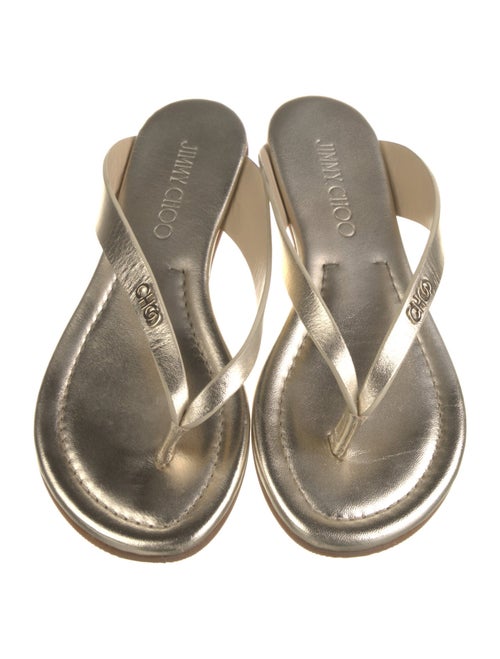 Jimmy Choo Leather Flip Flops