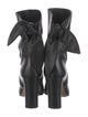 Jimmy Choo Leather Bow Accents Boots