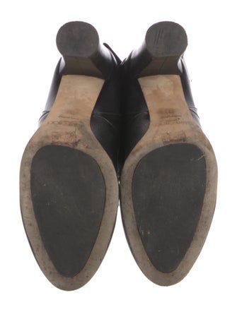 Jimmy Choo Leather Bow Accents Boots