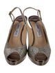 Jimmy Choo Glitter Glitter Accents Slingback Pumps