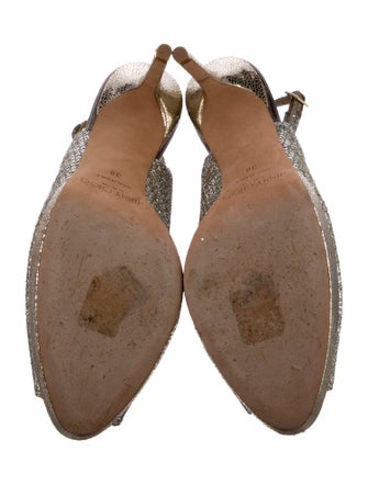 Jimmy Choo Glitter Glitter Accents Slingback Pumps
