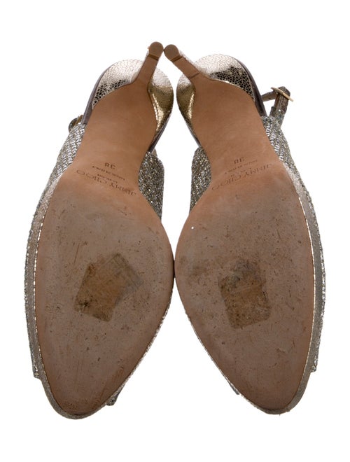Jimmy Choo Glitter Glitter Accents Slingback Pumps