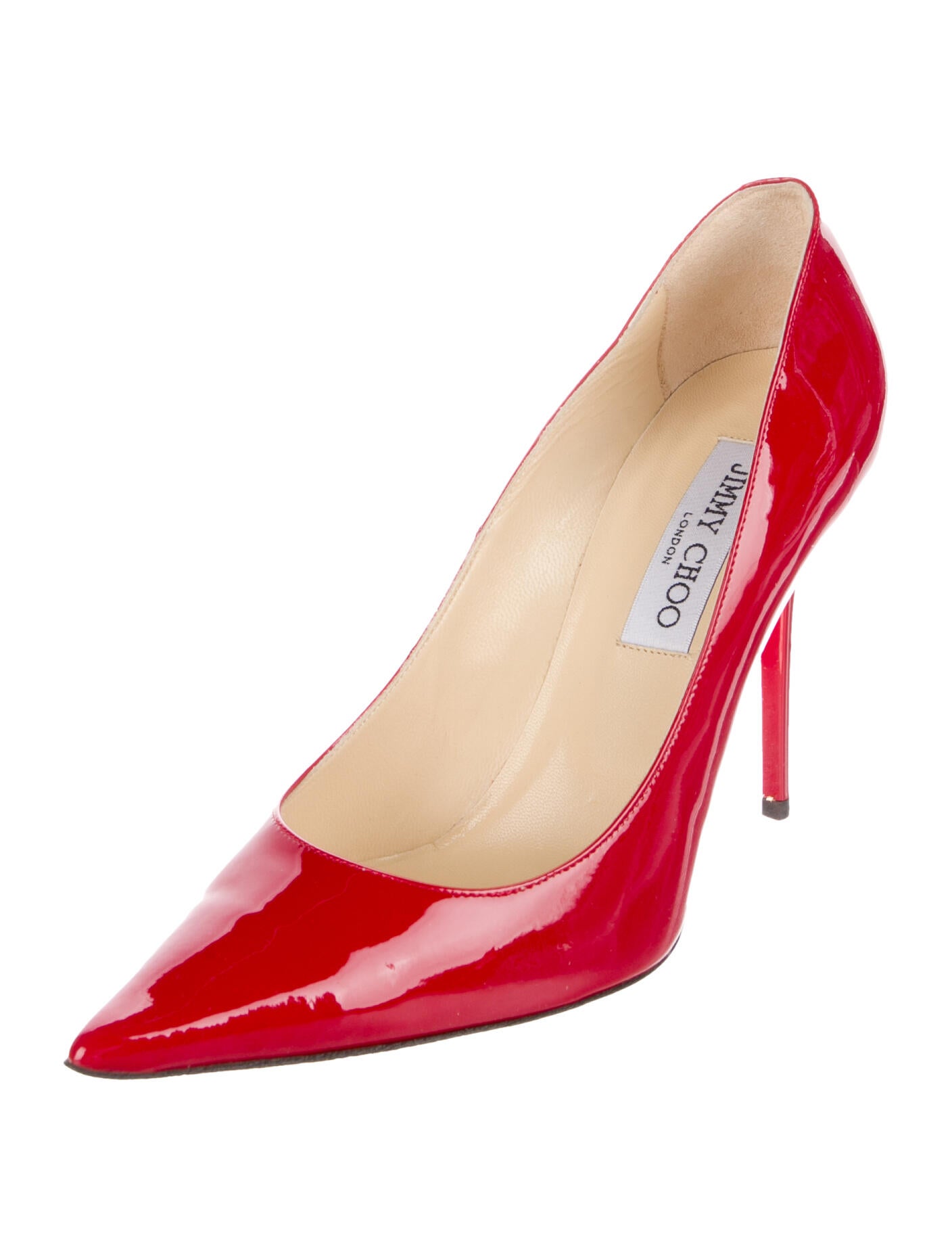 Jimmy Choo Patent Leather Leather Trim Embellishment Pumps w/ Tags